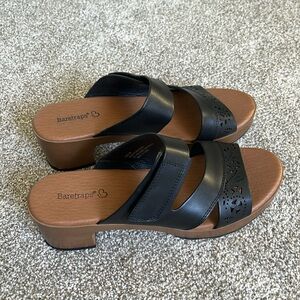Baretraps platform slide sandals black Gigi women’s size 8M NWOT